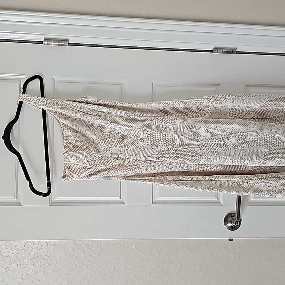 Bailey Blue One Shoulder Long Sequined Dress, Size M.